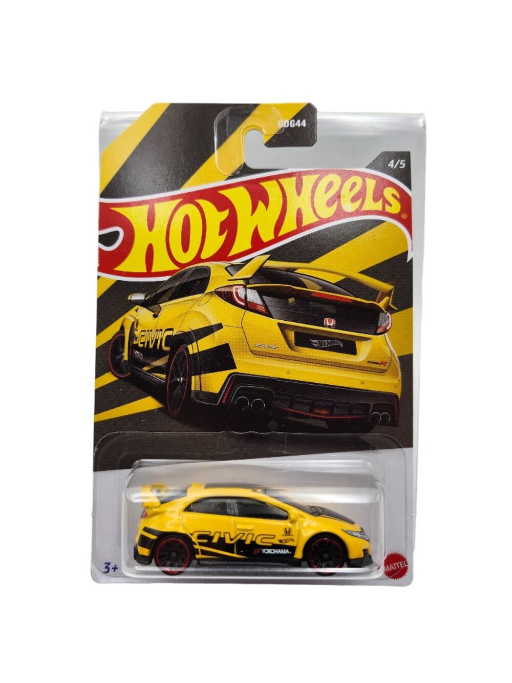 Hot Wheels '16 Honda Civic Type R Yellow WalMart Exclusive 4/5 DOUBLE CARDED